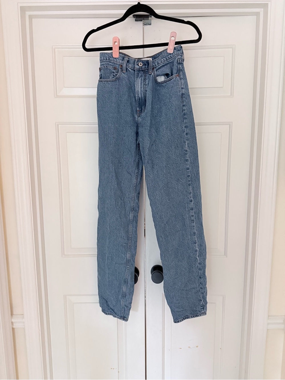 Abercrombie & Fitch womens taper jean high rise denim